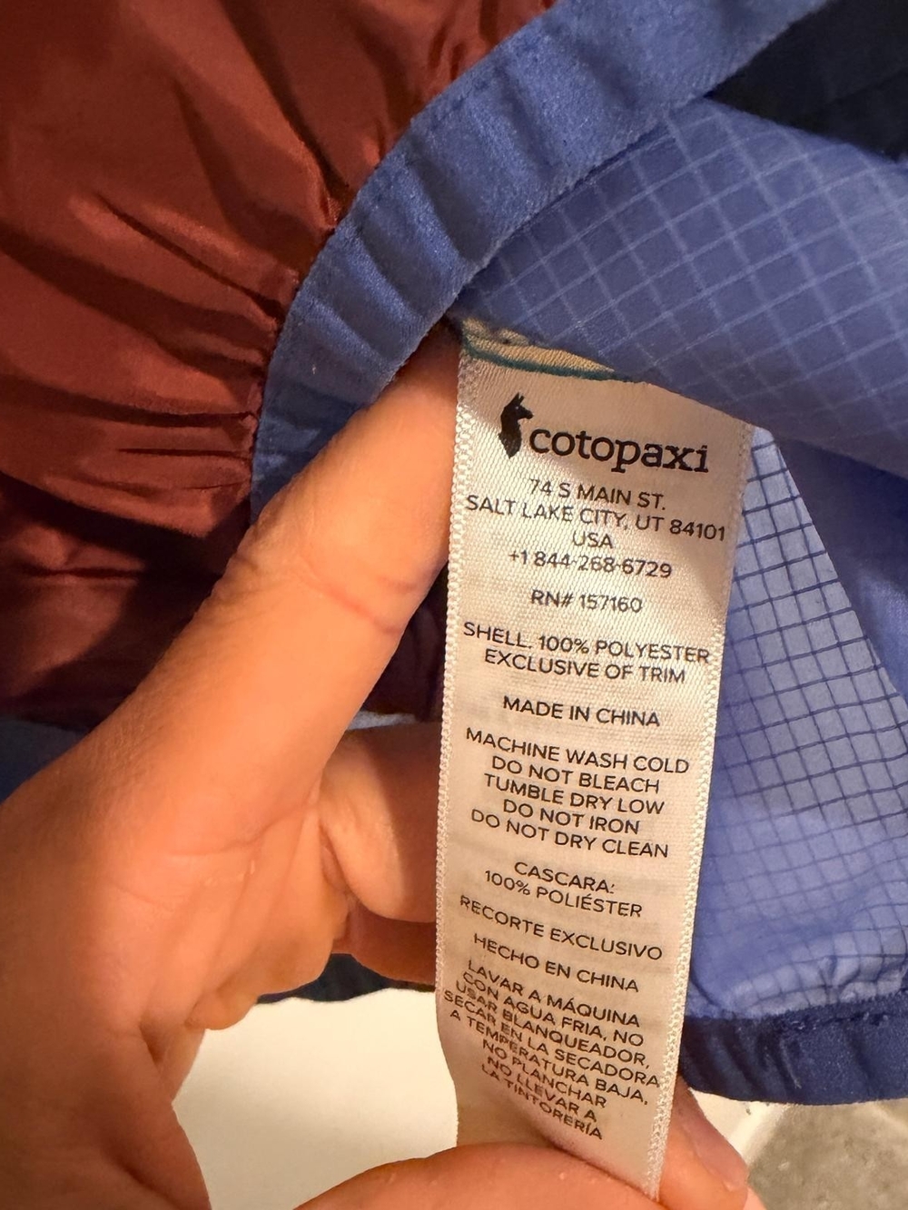 Cotopaxi Teca Half- Zip Windbreaker - Picture 5 of 5